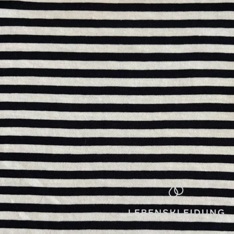 Re-Life Bio-Baumwolle Jersey gestreift - Striped Nature/Marine