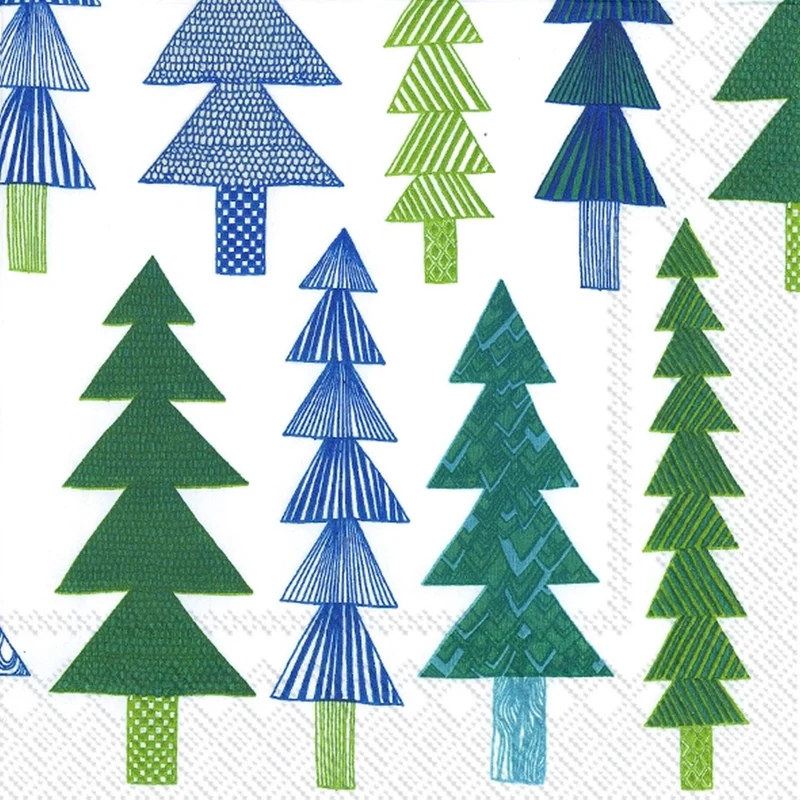 Marimekko Papierservietten - KUUSIKOSSA - green