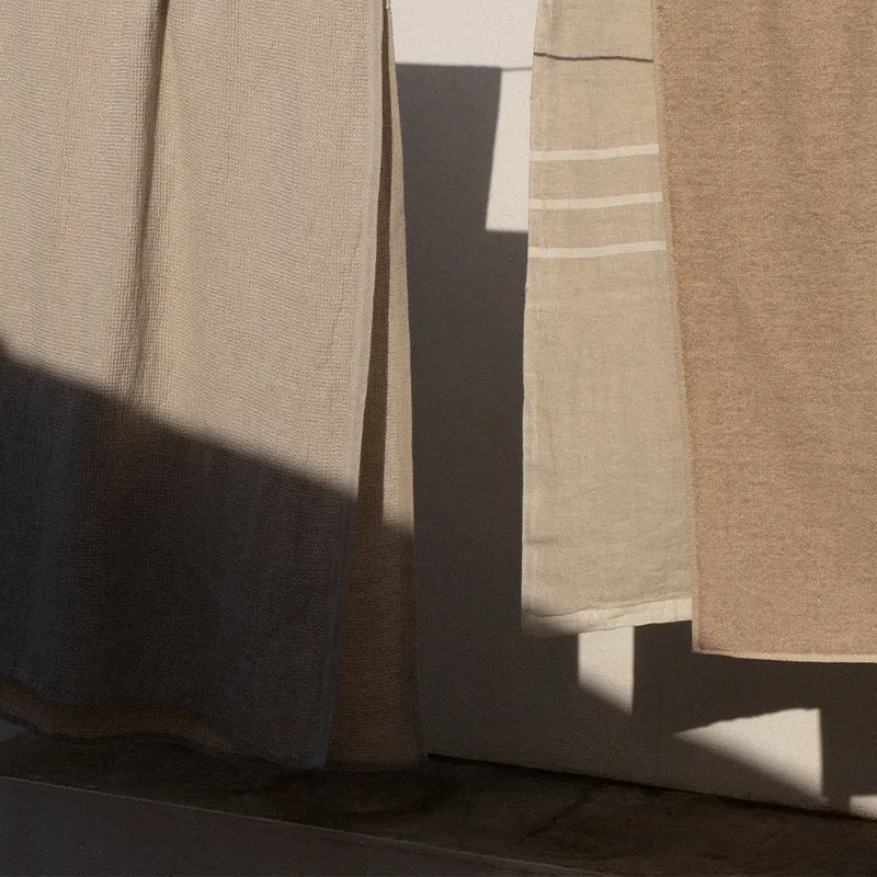 Strandtuch aus Leinen USVA - linen-white (95 x 180 cm)