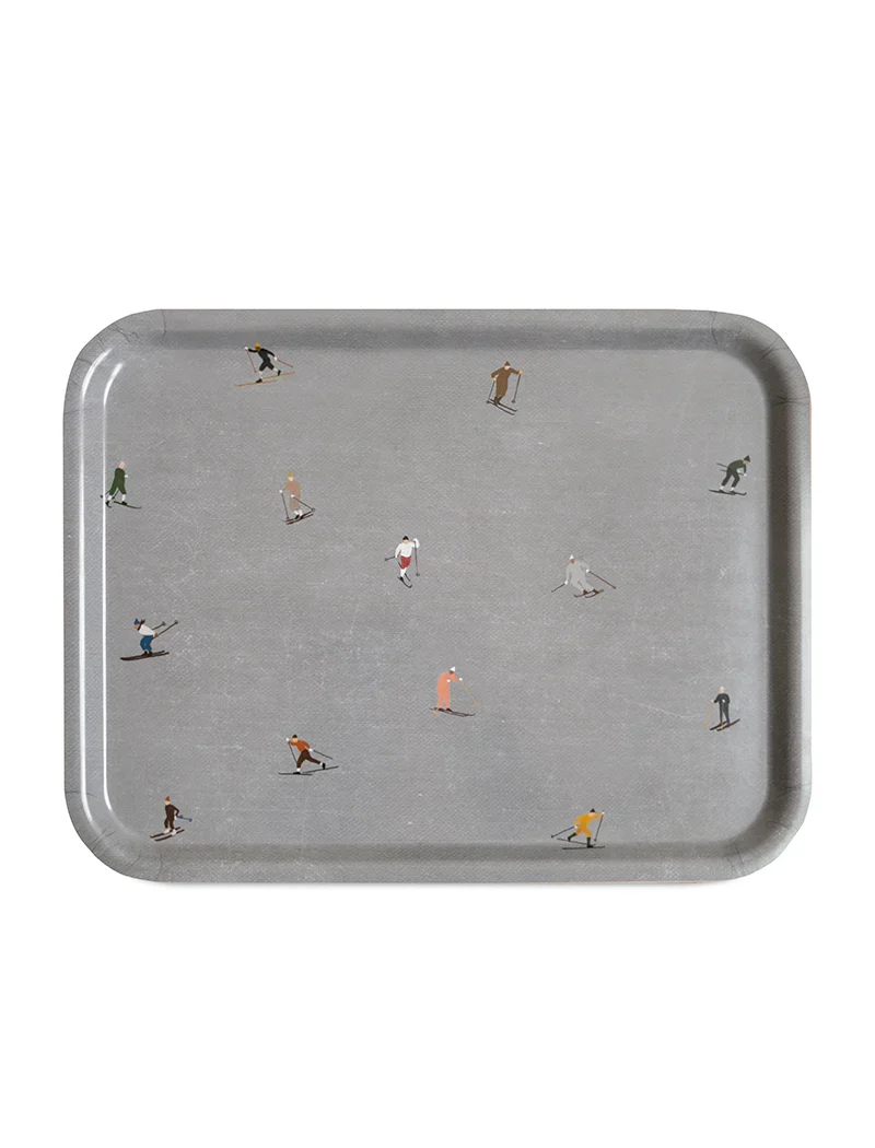 Tablett Skifahrer - groß