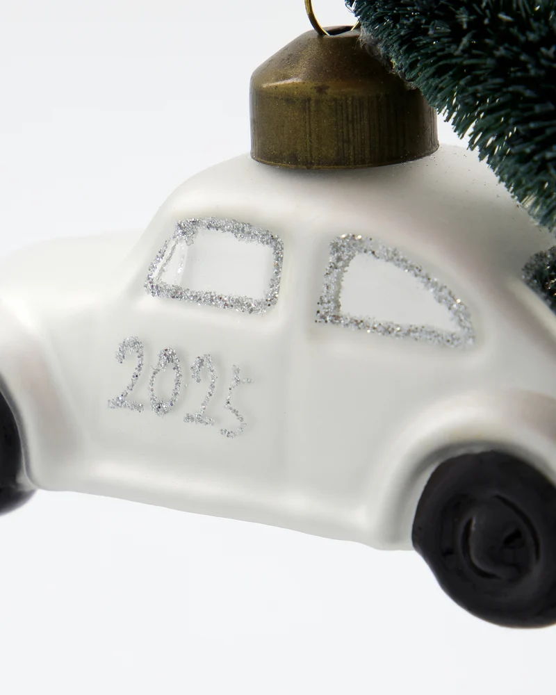 Ornament Xmas-Car - Weiß