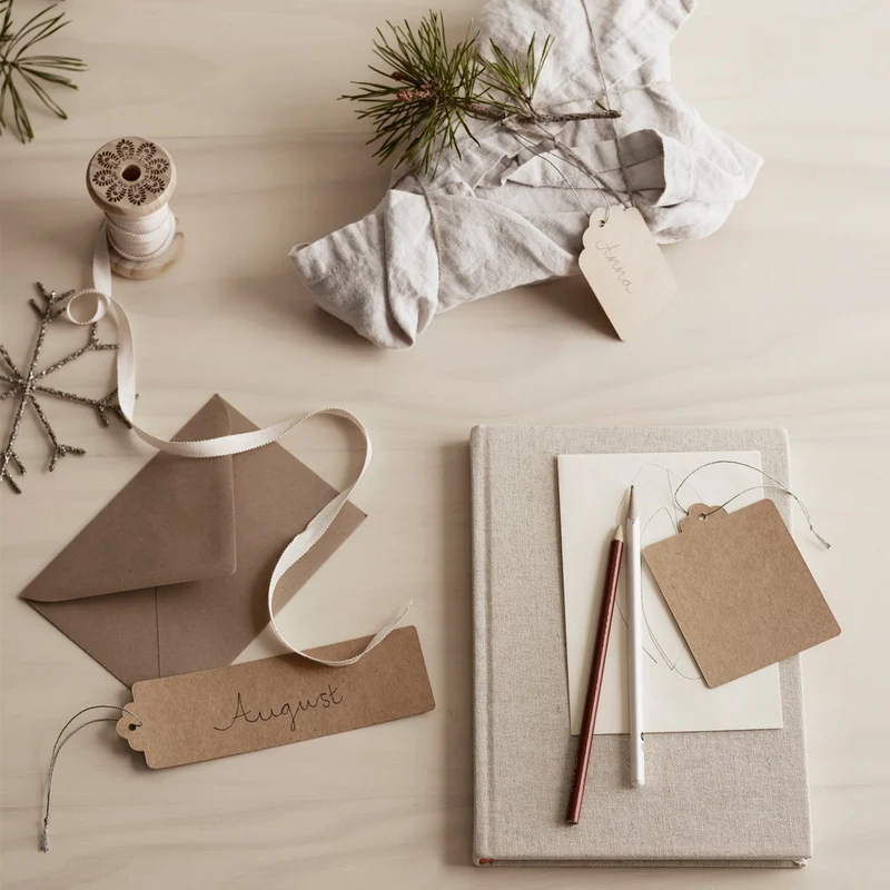 Geschenkanhänger aus Papier - Größe L - 10er Set