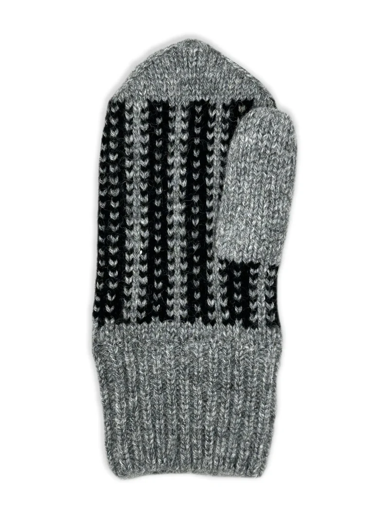 Horndal Gestrickter Fäustling grau