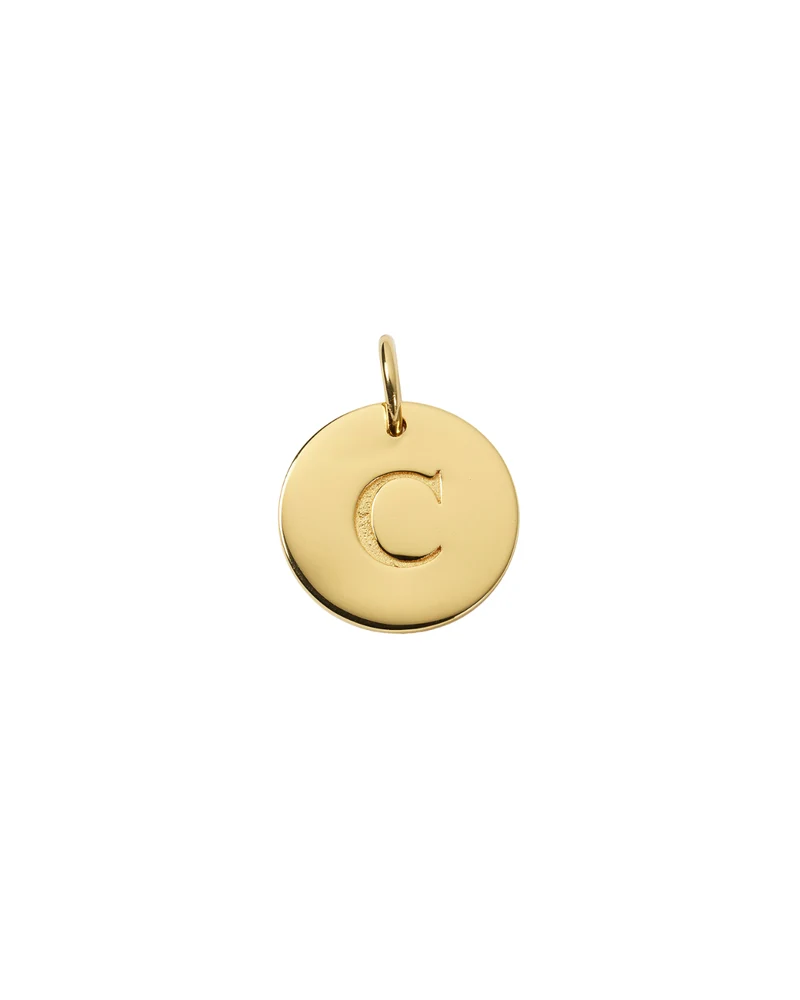 Anhänger Buchstabe (groß) - gold