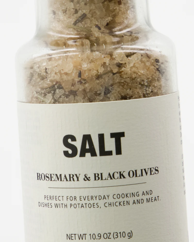 Salzmühle - Rosemary & black olives / Rosmarin und schwarze Oliven 310 g