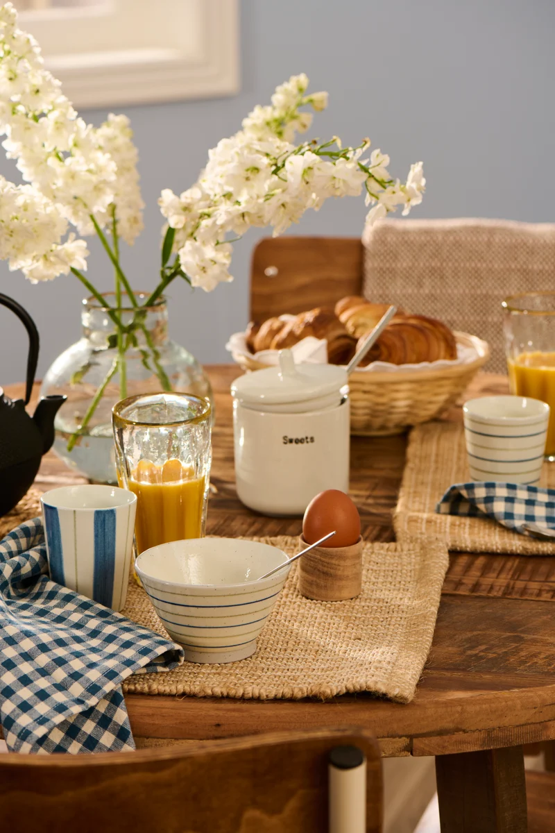 Becher mit Streifen 4er Set
