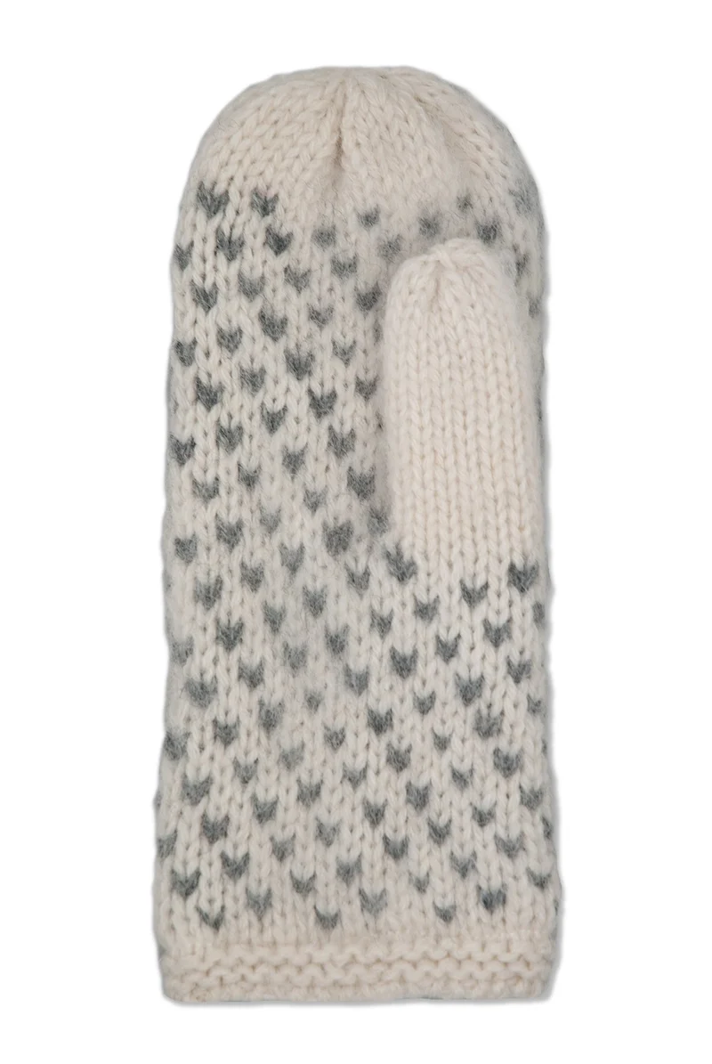 Kallio Strickfäustling weiss
