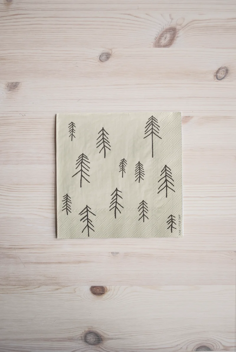 Papierservietten Tall - sand 25 Stk.