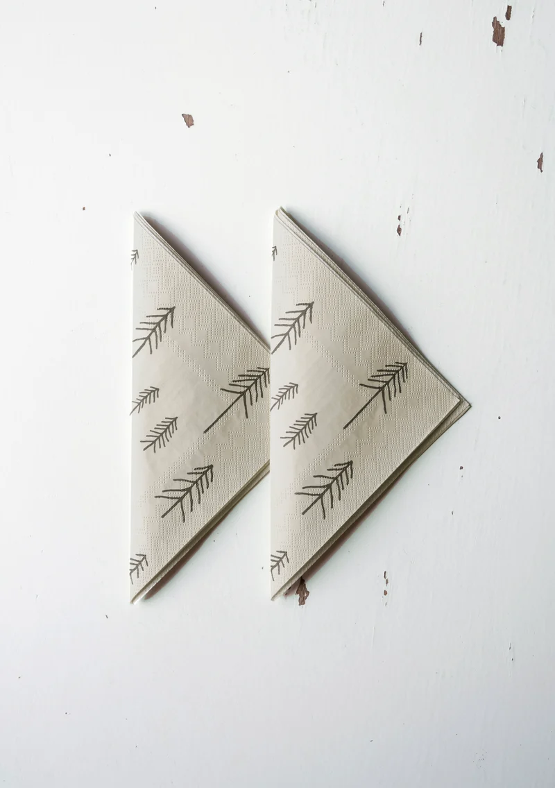 Papierservietten Tall - sand 25 Stk.