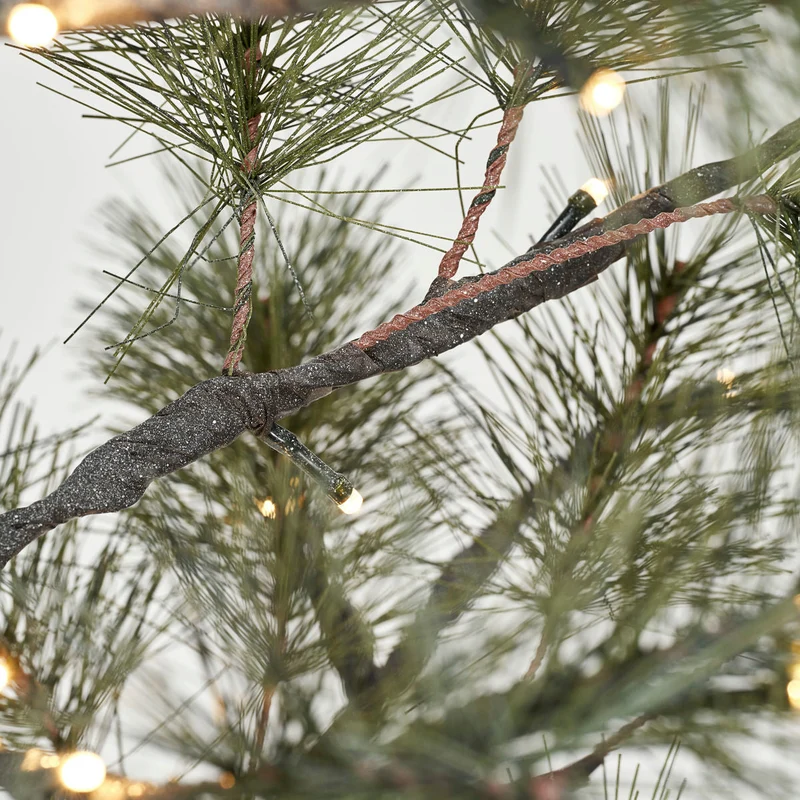 Weihnachtsbaum mit LED-Lichtern Peuce - natur 125 cm