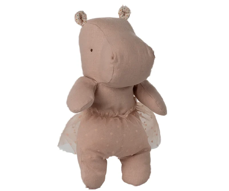 Nilpferd mit Ballett-Tutu - Soft Rose