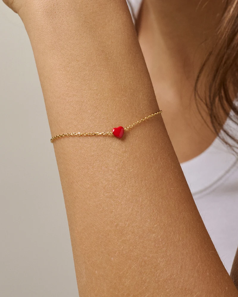 Armband Amore - rot/gold