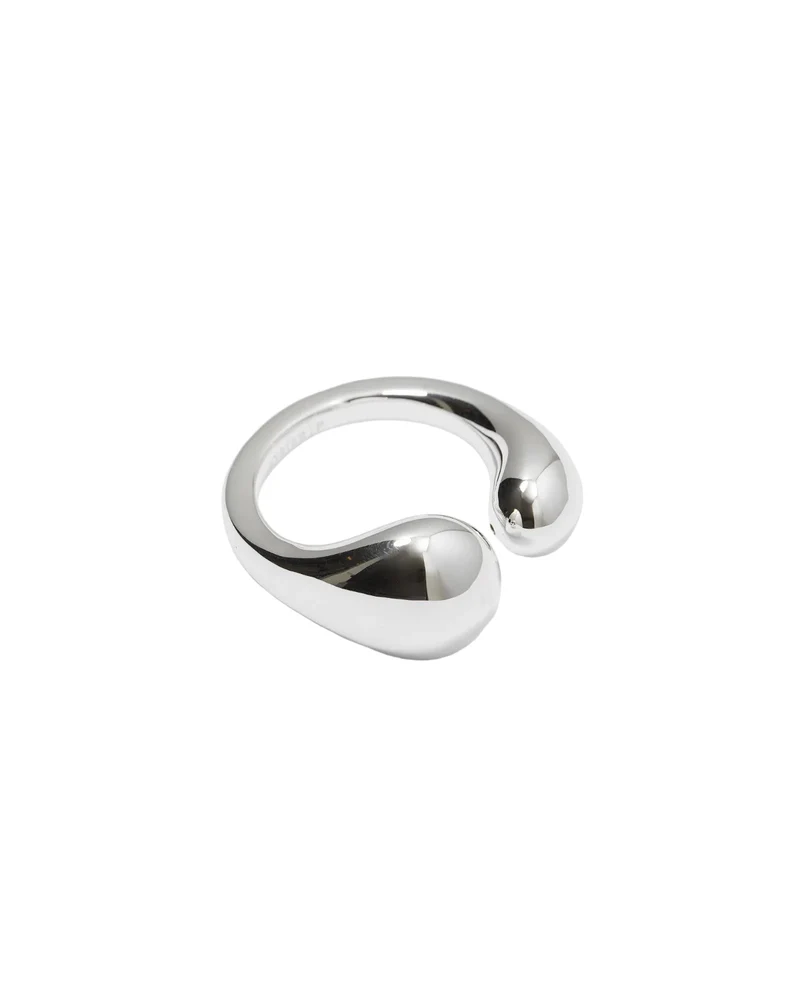 Ring Bolded Drops - silber