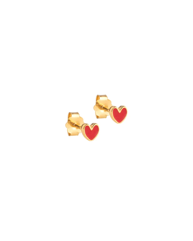 Studs Amore - rot/gold