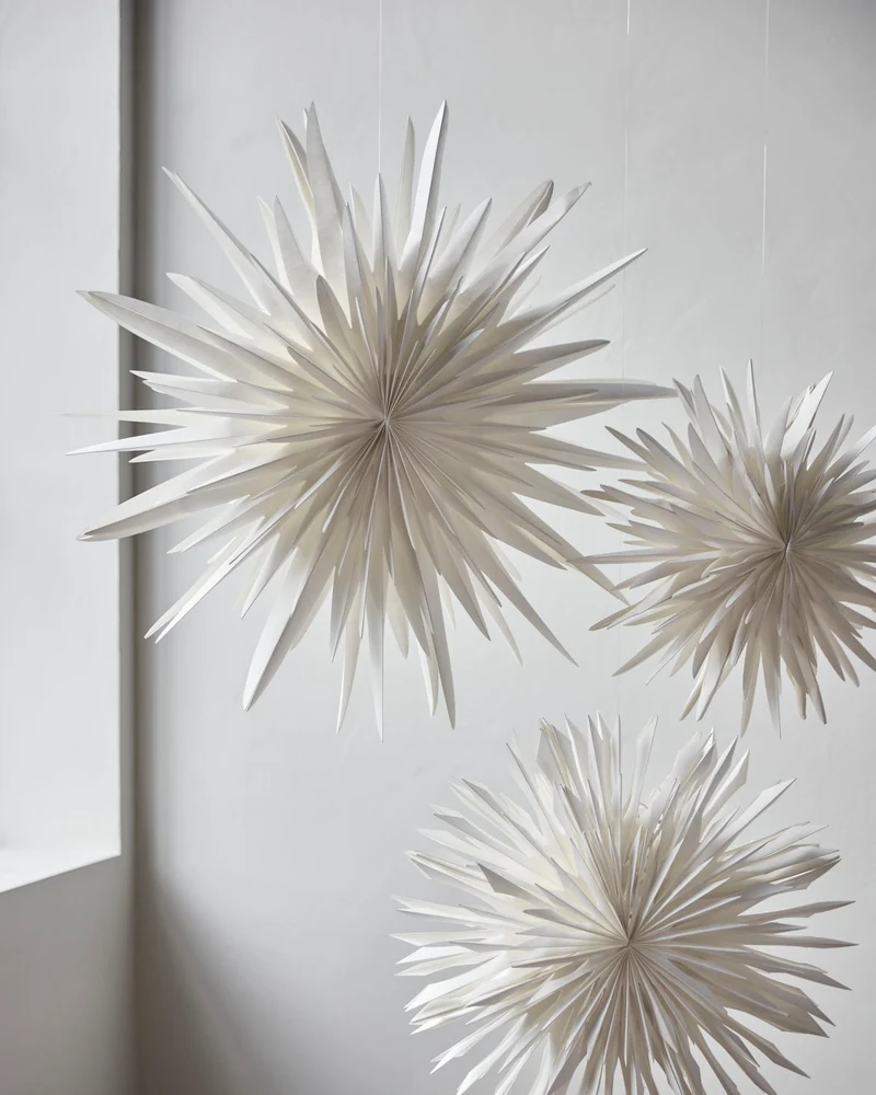 Papierstern Dust - off-white Ø 70 cm