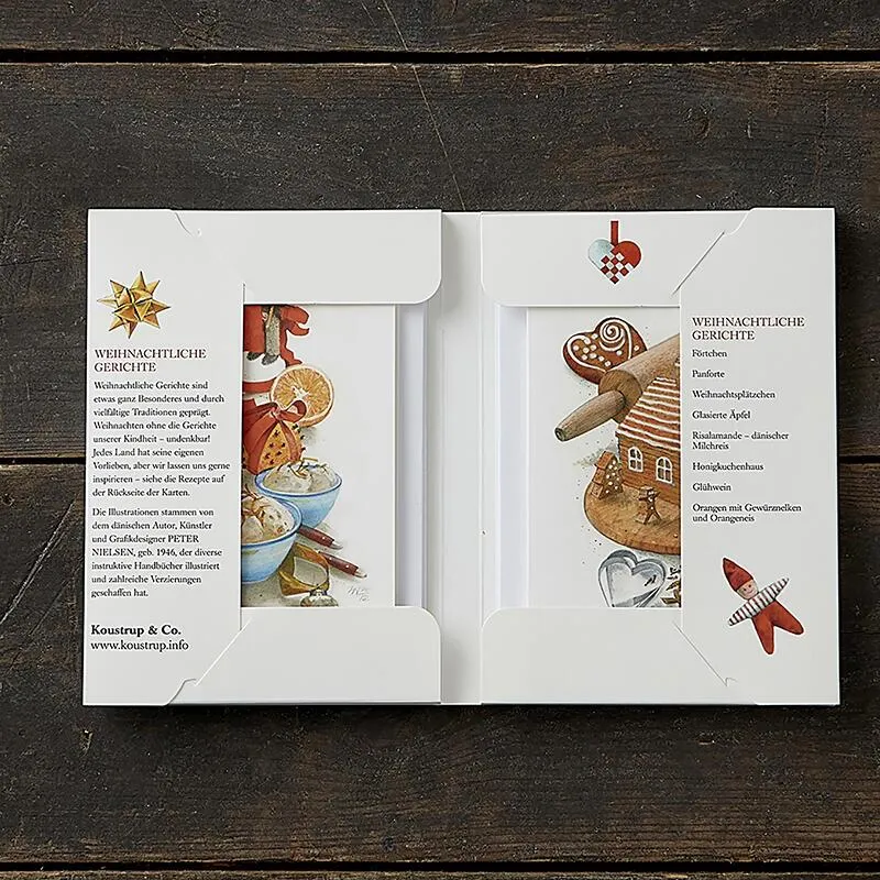 So schmeckt Weihnachten – Grußkarten 8er Set mit Umschlägen