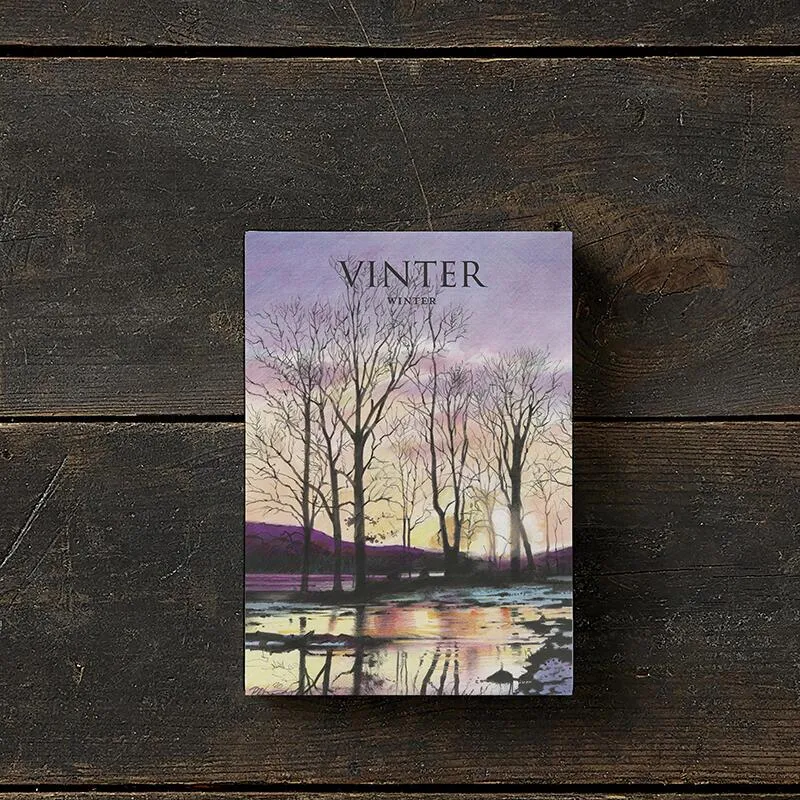 Winterkarten Set - Grußkarten 8er Set mit Umschlägen