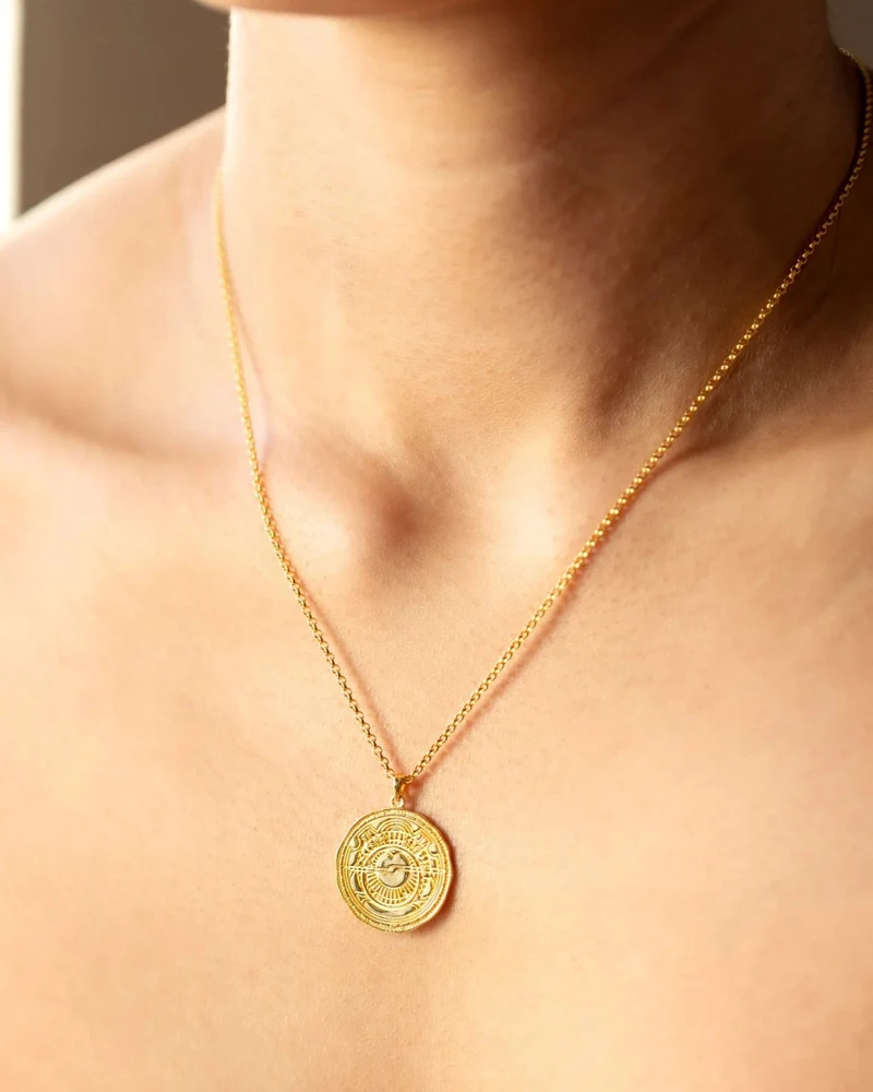 Halskette Lucky Coin Navigate - gold