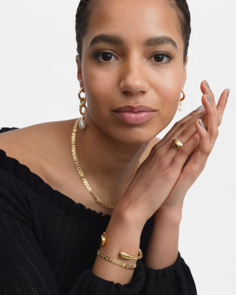 Armreif Bolded Drops Bangle - gold