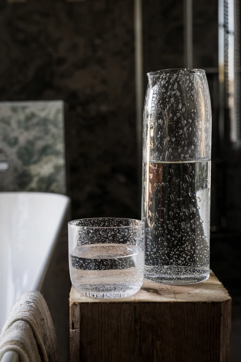 Karaffe aus Glas - Bubbles