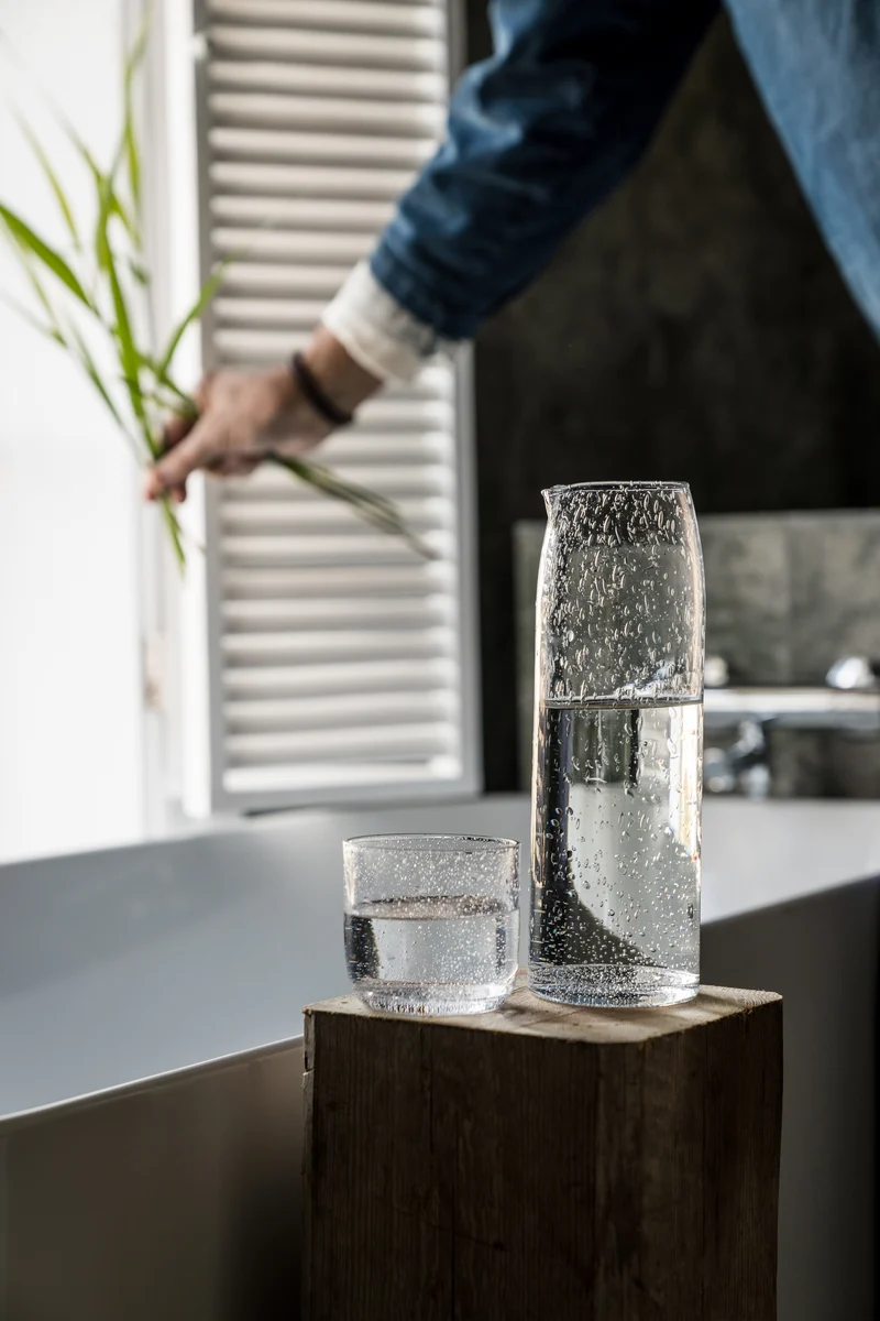 Karaffe aus Glas - Bubbles