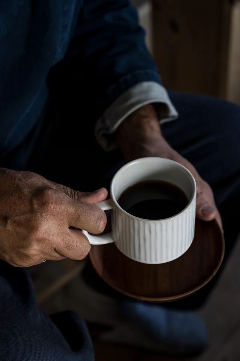 Teetasse geriffelt