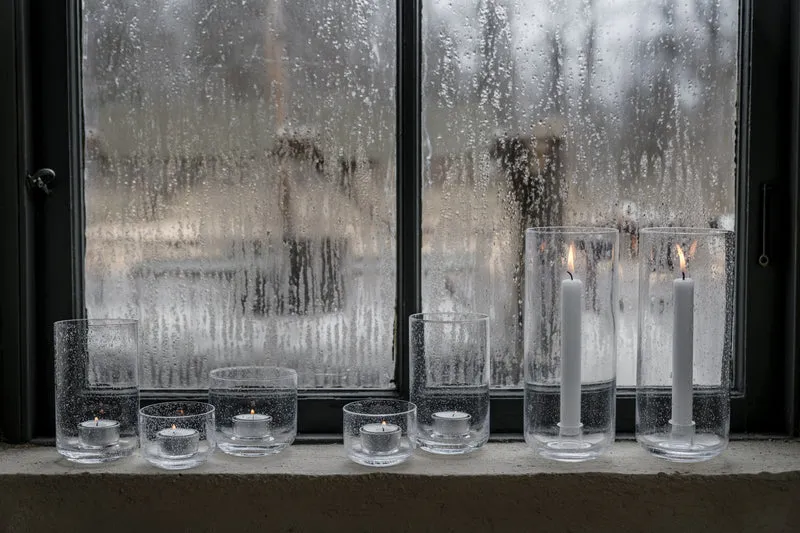 Kerzenhalter aus Glas - Stabkerze
