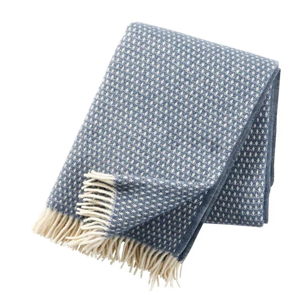 Wolldecke Knut - smokey blue