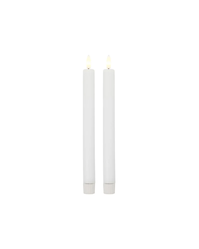 LED Stabkerzen lang - 2er Set
