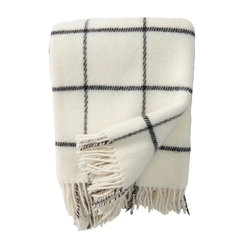 Wolldecke Vinga Island - white