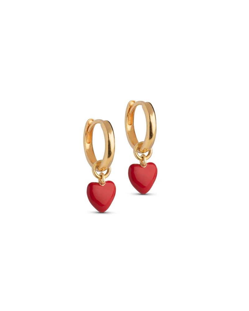 Hoops Amore - gold / rot