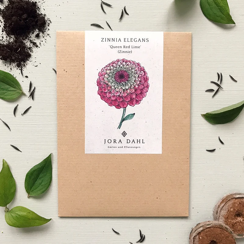 Blumensamen - Zinnia elegans "Queen Red Lime" (Zinnie)