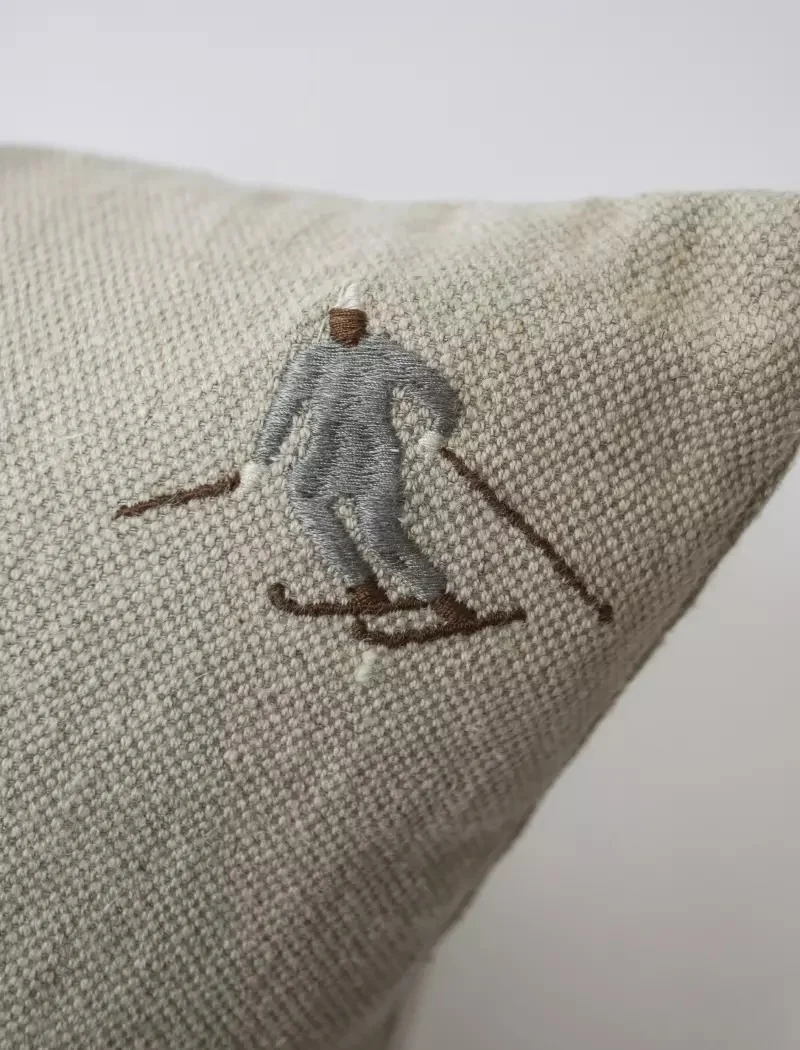 Kissenbezug Skifahrer