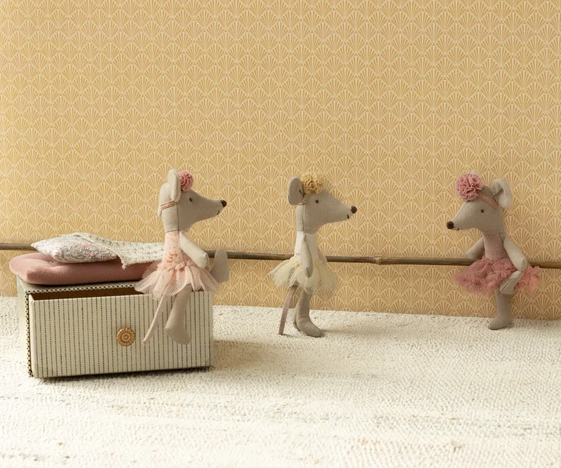Ballerina Maus - kleine Schwester cremefarben