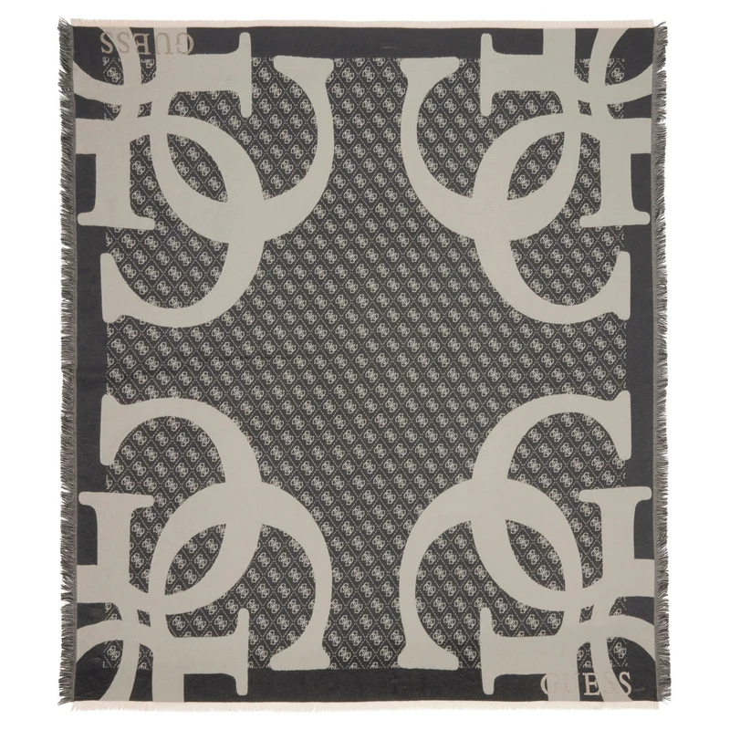 Guess Jacquard Kefiah - Tuch 135x135 cm (black)