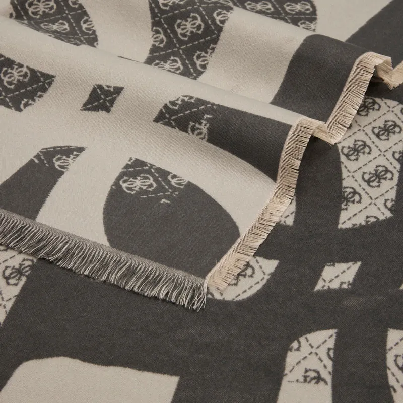 Guess Jacquard Kefiah - Tuch 135x135 cm (black)