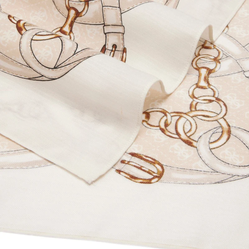 Guess Noelle Printed Kefiah - Tuch 130x130 cm (ivory)