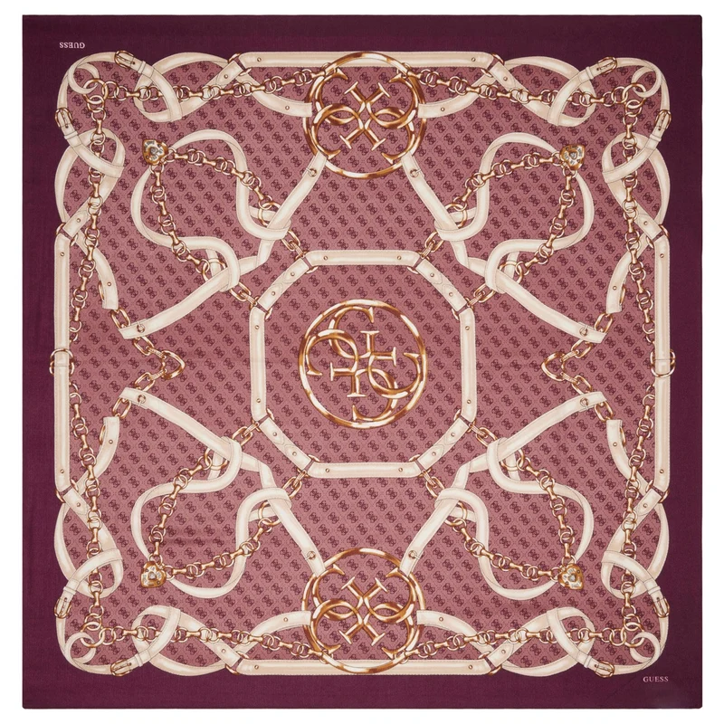 Guess Noelle Printed Kefiah - Tuch 130x130 cm (wine)