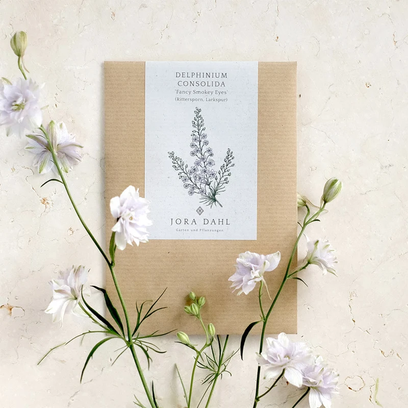 Blumensamen - Delphinium consolida "Fancy Smokey Eyes" (Rittersporn)