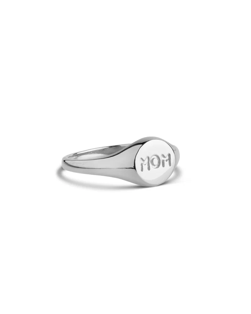 Ring Mom Signet - silber