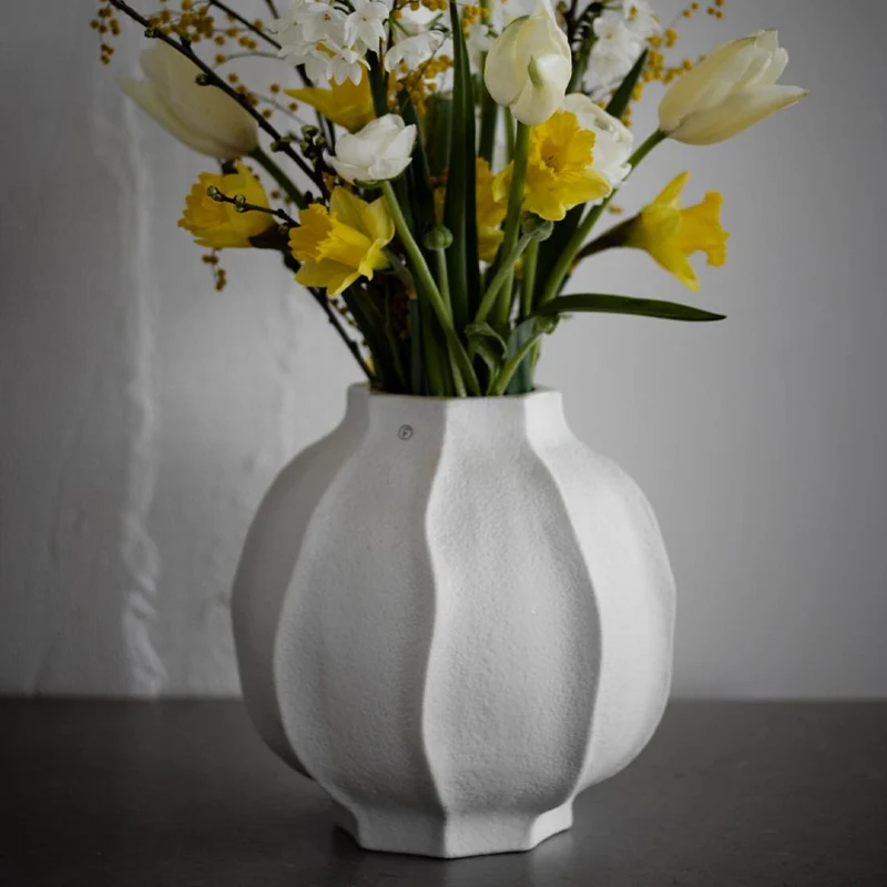 Korallenvase - naturweiß