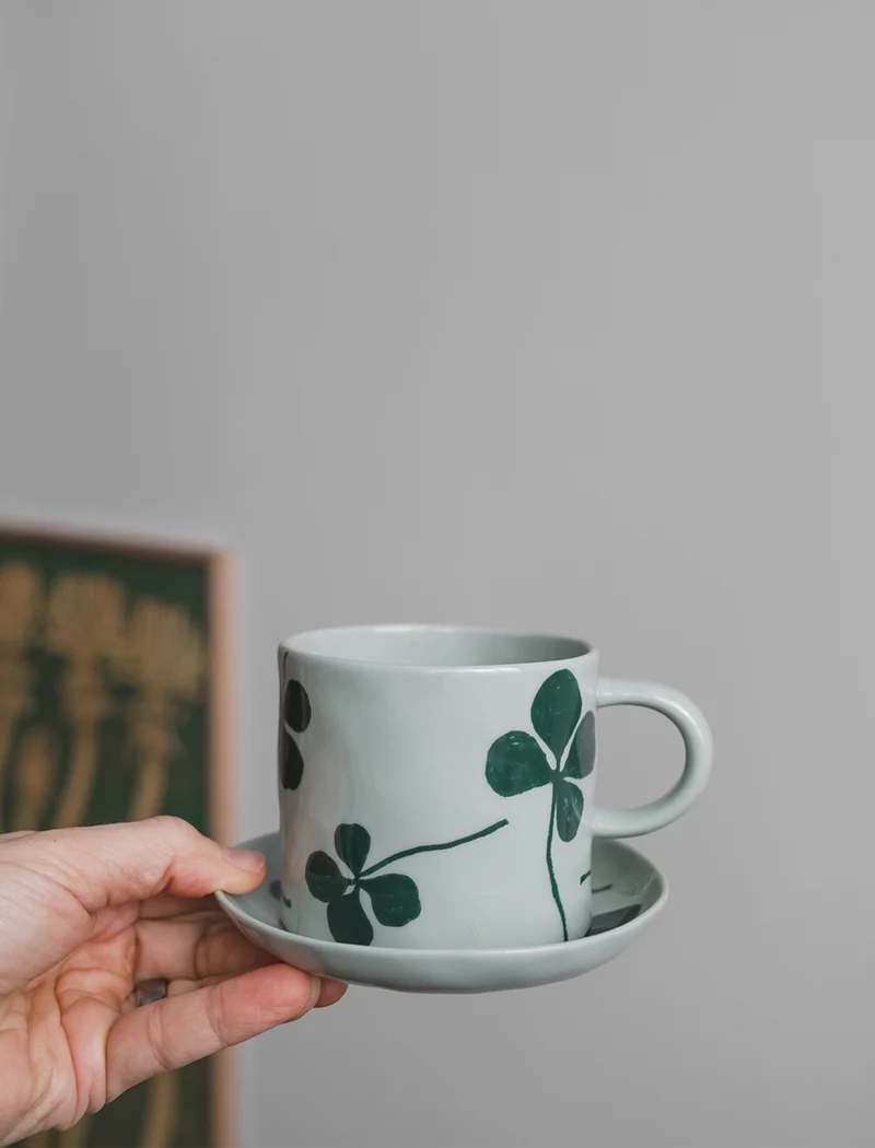 Untertasse Clover / Kleeblatt