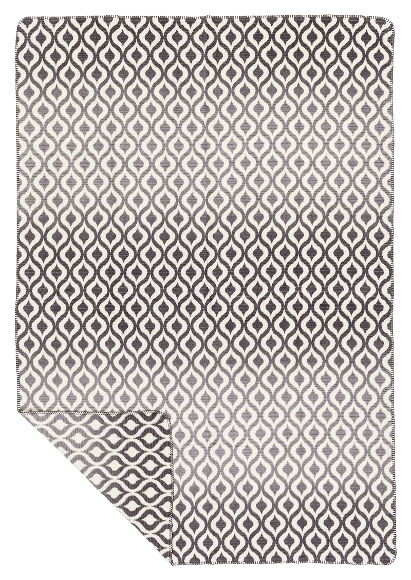 Orient Kuscheldecke – Baumwolldecke aus recycelten Fasern 150 × 200 cm in 3 Farben | Richter