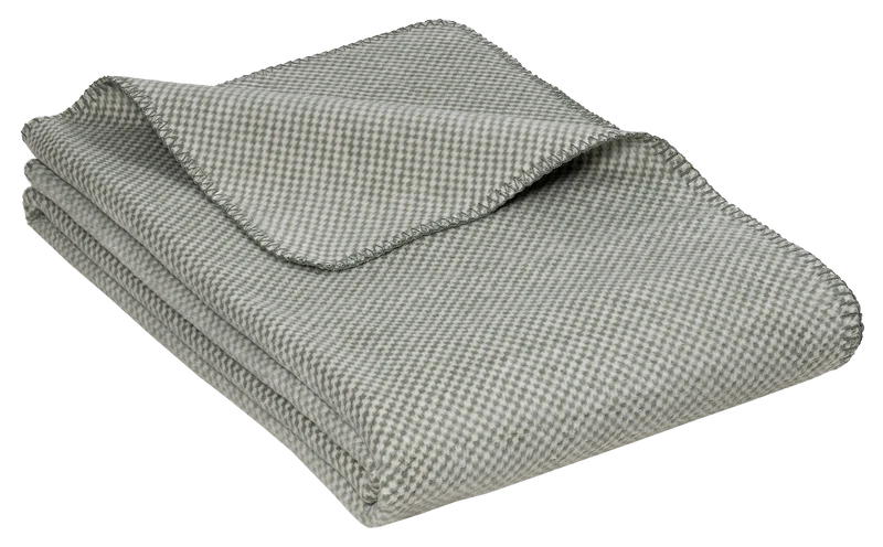 Kuscheldecke Stripy Salbei aus Bio-Baumwolle – XXL 150 × 220 cm | Richter