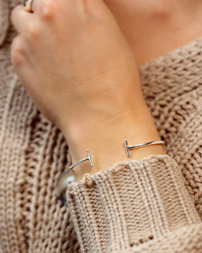 Armreif Strict Bar Bangle - silber