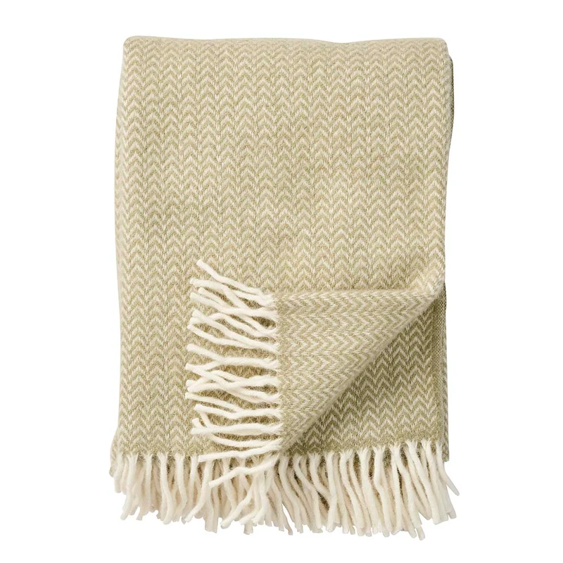 Wolldecke Chevron - green