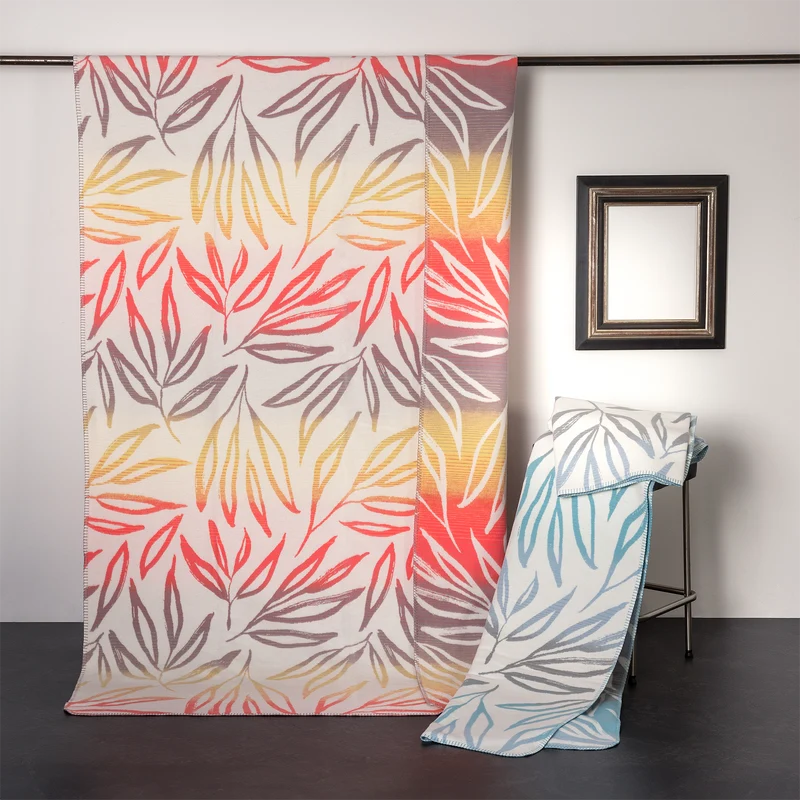 Liv Kuscheldecke Sub Blue – Bio-Baumwolldecke 150 × 200 cm | Richter