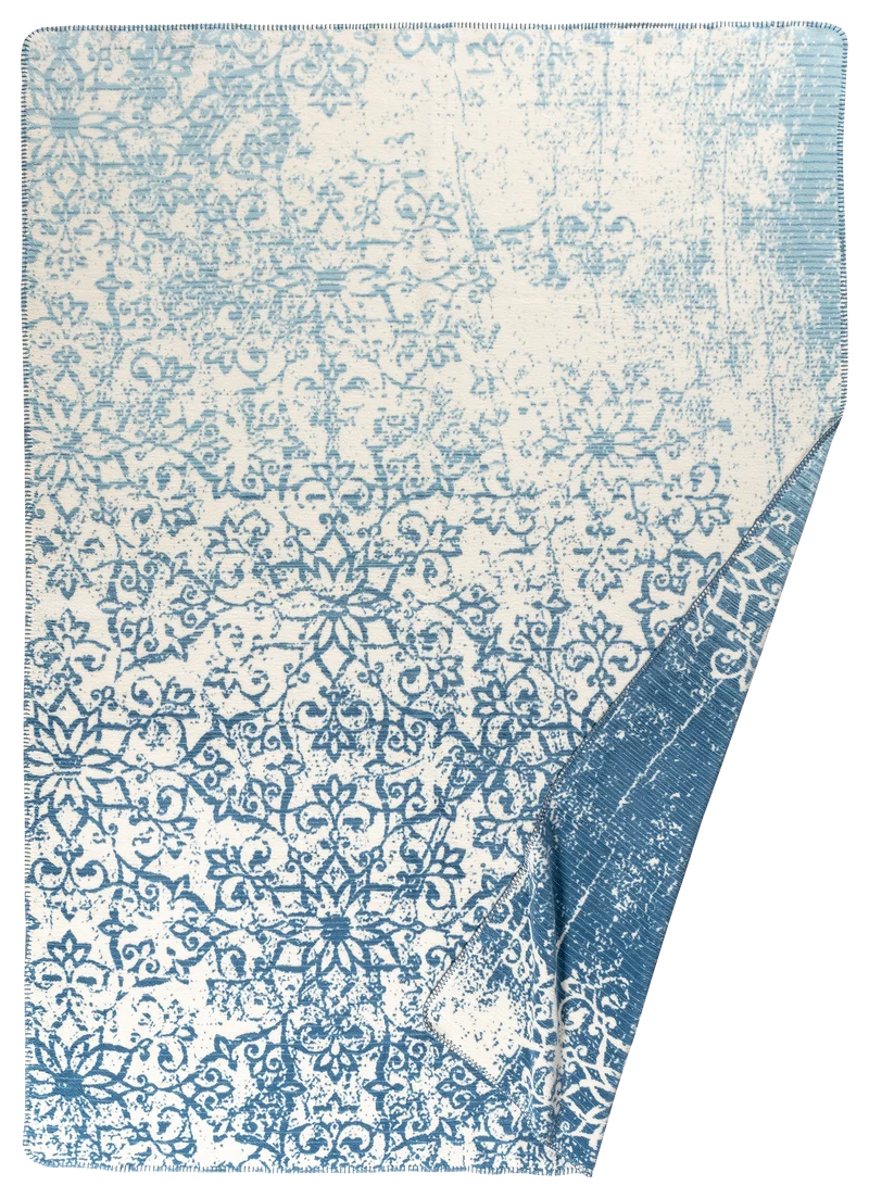 Alva Kuscheldecke Wasser – Bio-Baumwolldecke 150 × 200 cm | Richter