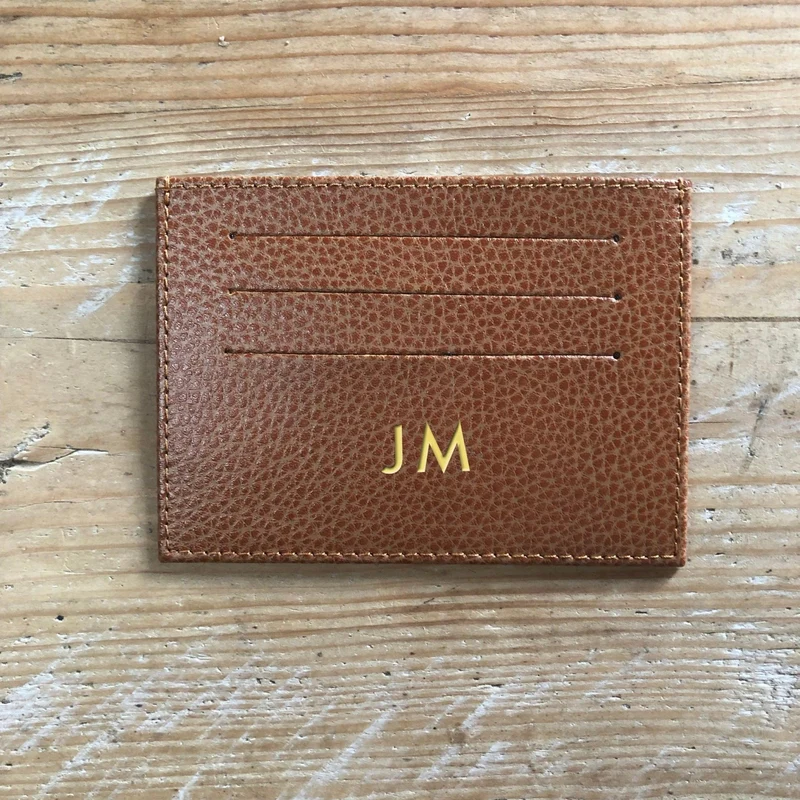 Cardholder mit Prägung Braun