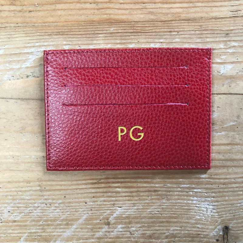 Cardholder mit Prägung Rot
